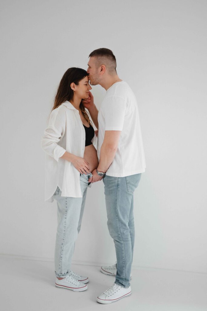 maternity fotenie vo fotoštúdiu Trenčín